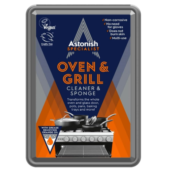 Astonish Oven & Grill Cleaner (250g) and Oven Surface Sponge - Power Through Grease and Burnt-on Food for Easy Oven Cleaning - Image 2